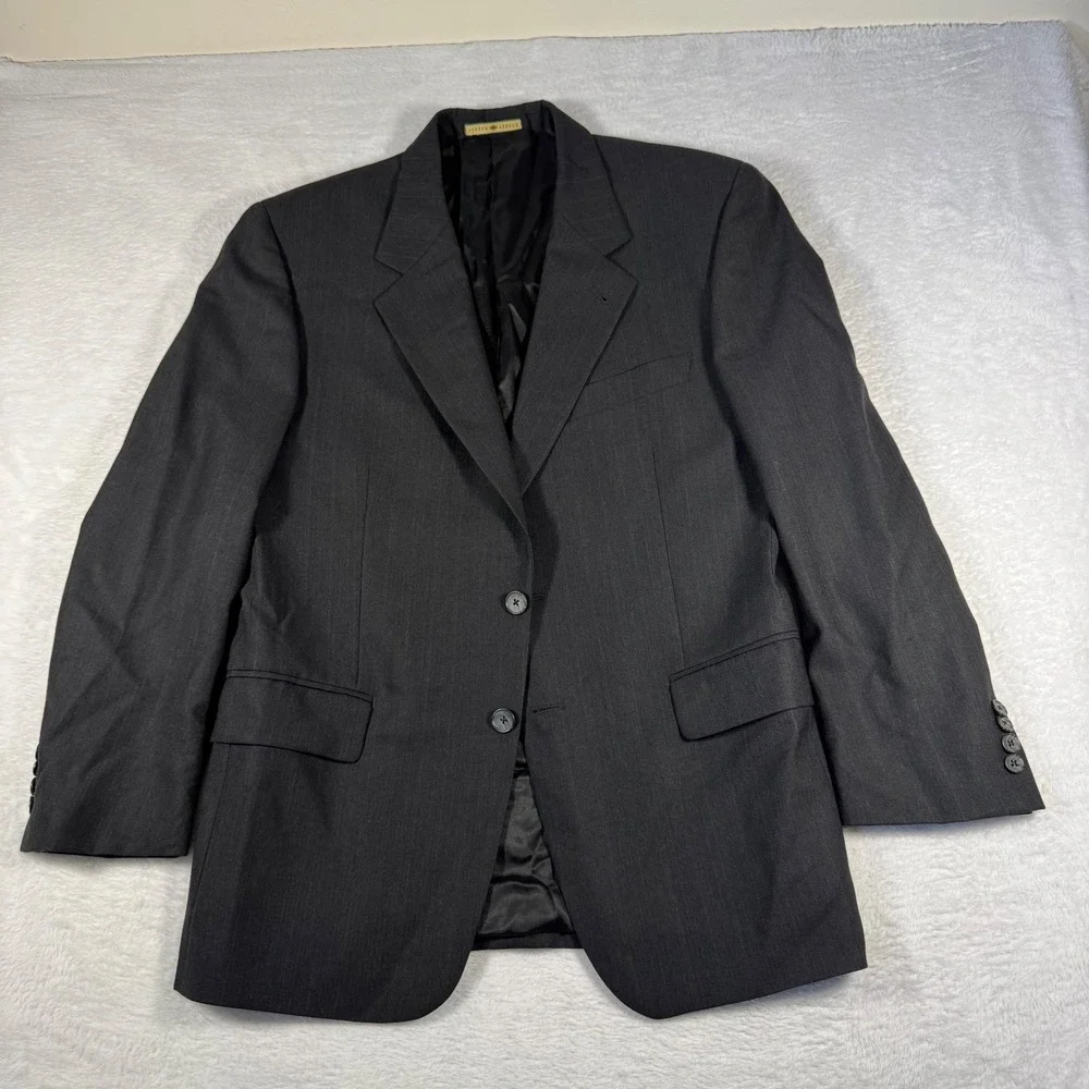 Joseph Abboud‎ Blazer Mens 40S Charcoal Gray Excellent Pinstripe Wool Sport Coat